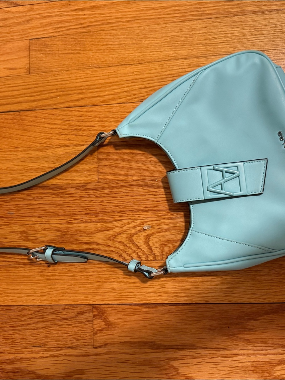 Aldo Powder Blue Crescent Shoulder Bag